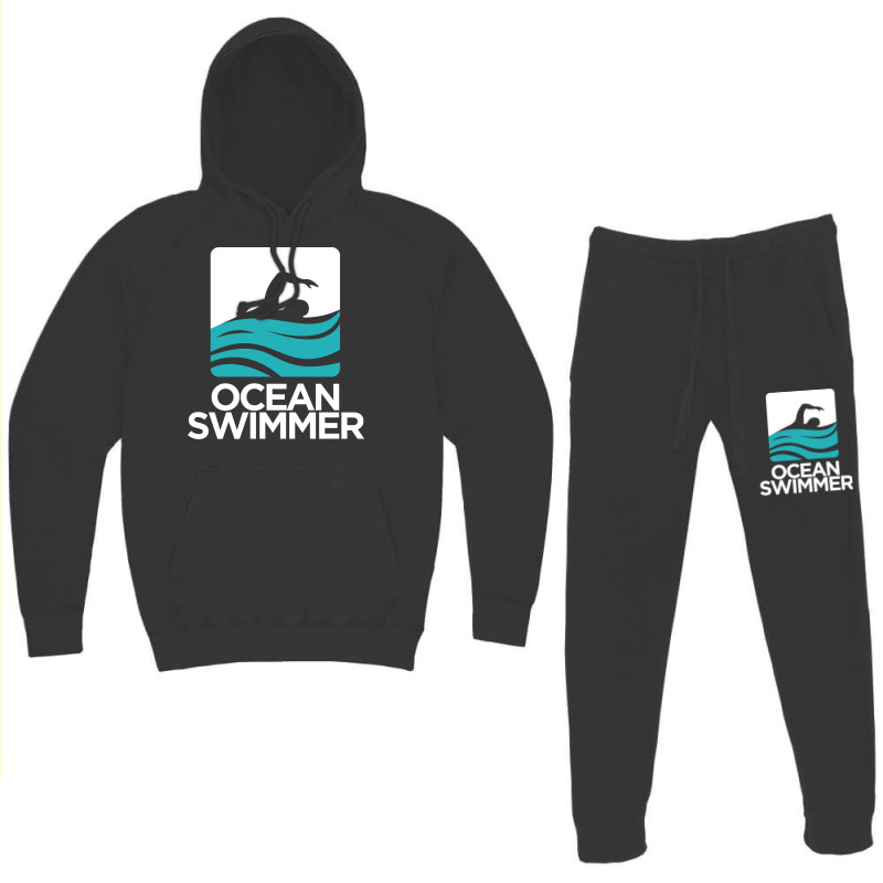 Ocean Swimmer Gift For Swim Lovers Green Hoodie & Jogger Set | Artistshot