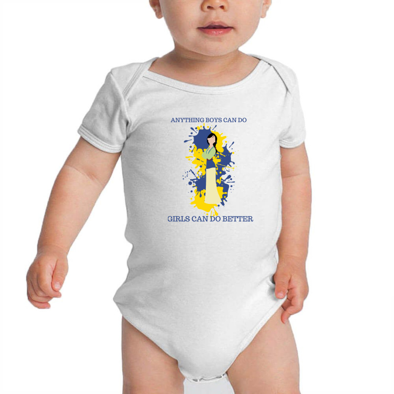 Anything Boys Can Do, Girls Can Do Better Baby Bodysuit | Artistshot