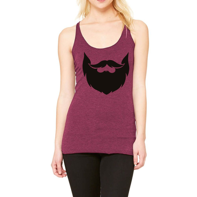 Beard Black Girl Racerback Tank by litnerwarmanq | Artistshot