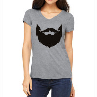 Beard Black Girl Women's V-neck T-shirt | Artistshot