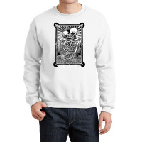 The Lovers Vintage Tarot Card Occult Skeletons Sup Crewneck Sweatshirt | Artistshot