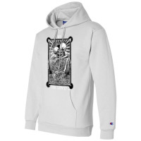 The Lovers Vintage Tarot Card Occult Skeletons Sup Champion Hoodie | Artistshot