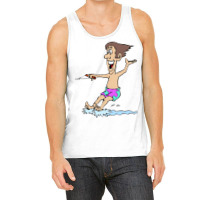 Waterskiing Dad On Vacation Yellow Tank Top | Artistshot