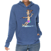 Waterskiing Dad On Vacation Yellow Lightweight Hoodie | Artistshot