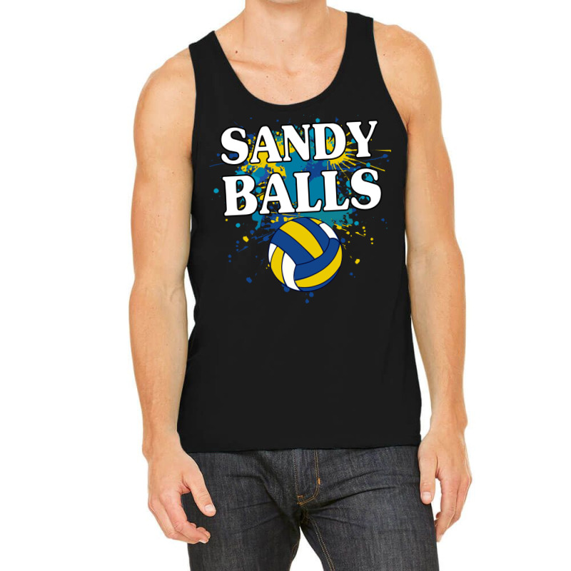 Sandy Balls Beach Volleyball Funny Player Team Quo Tank Top | Artistshot