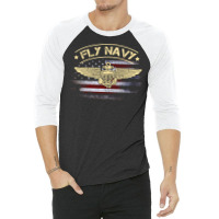 Classic Naval Officer Pilot Wings Long Sleeve T Sh 3/4 Sleeve Shirt | Artistshot