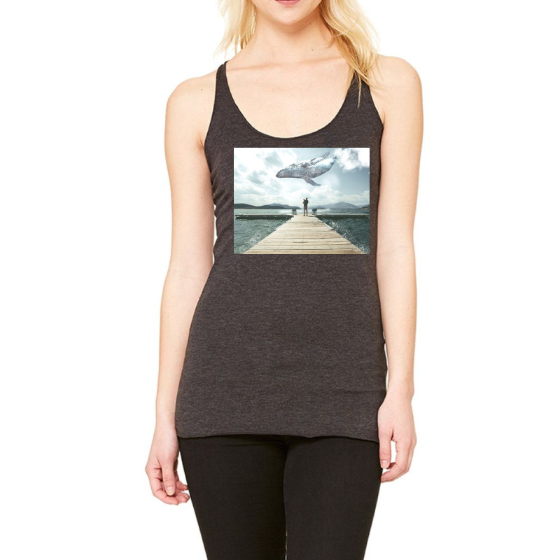 Big Whale Racerback Tank by omerpsd | Artistshot