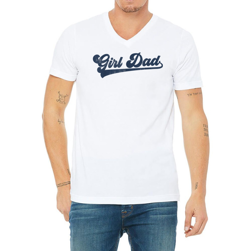 Mens Girl Dad T Shirt V-neck Tee | Artistshot