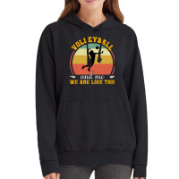 Volleyball And Me We Are Like This Aesthetic Vintage Hoodie | Artistshot