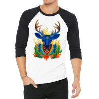 Third Eye Huichol Deer T Shirt 3/4 Sleeve Shirt | Artistshot