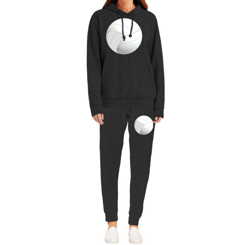 Volleyball Lovers Floating Volleyball White Backgr Hoodie & Jogger set by lindeaucterr | Artistshot