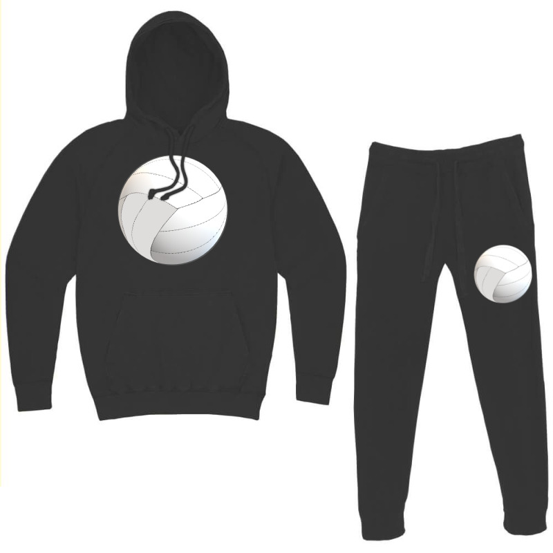 Volleyball Lovers Floating Volleyball White Backgr Hoodie & Jogger set by lindeaucterr | Artistshot