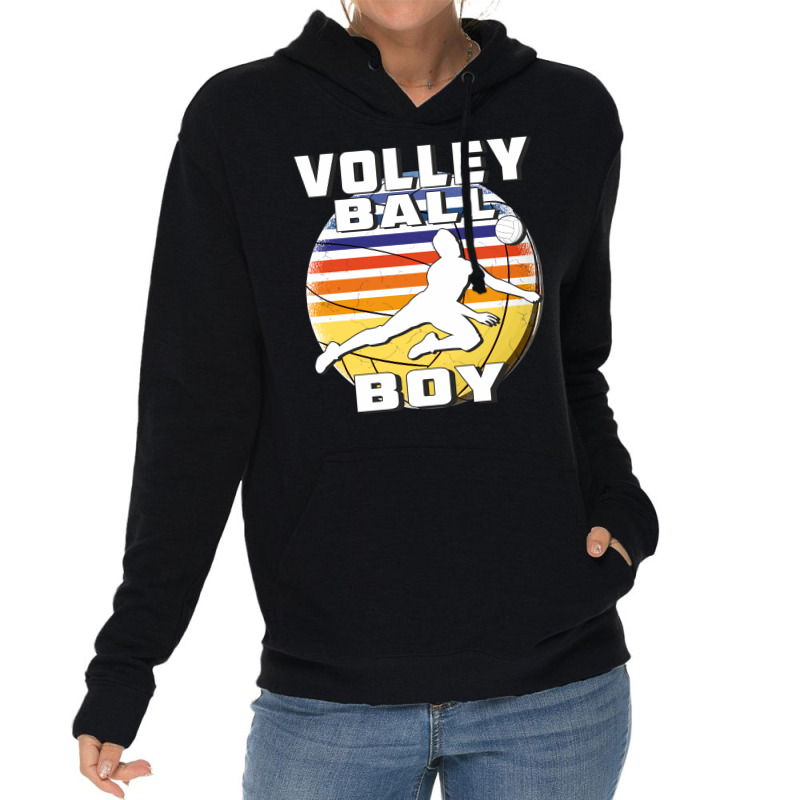 Volleyball Boy Humor Lightweight Hoodie | Artistshot