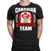 Canadian Drinking Team Funny Canada Flag Beer Part T-shirt | Artistshot