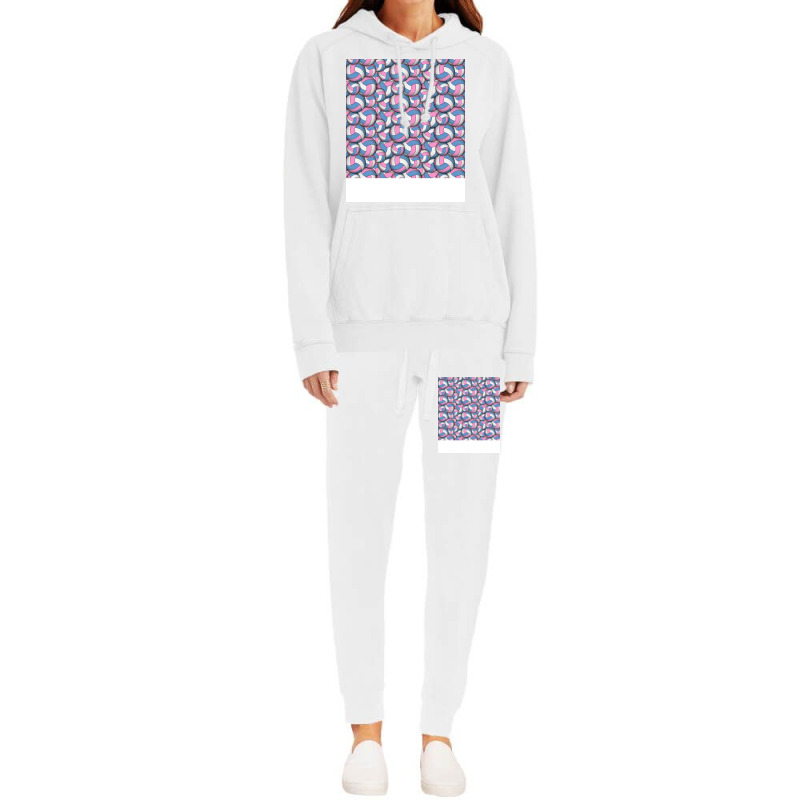 Volleyball Pattern Aesthetic Hoodie & Jogger Set | Artistshot