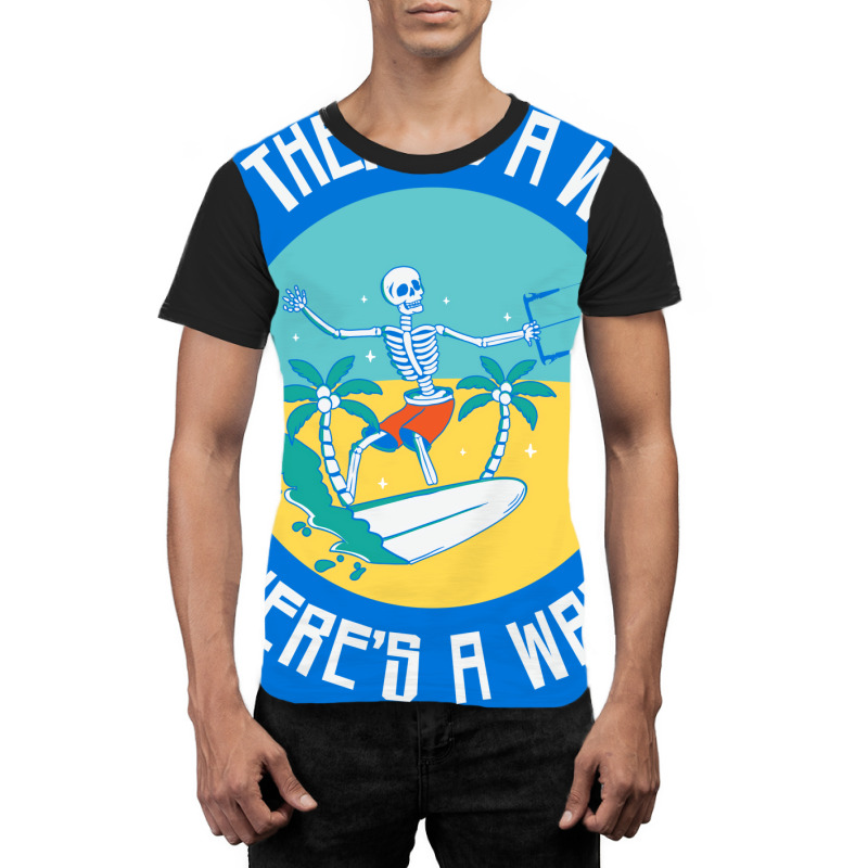 Windsurfing Skeleton Kite Boarder Kitesurfing Kite Graphic T-shirt | Artistshot