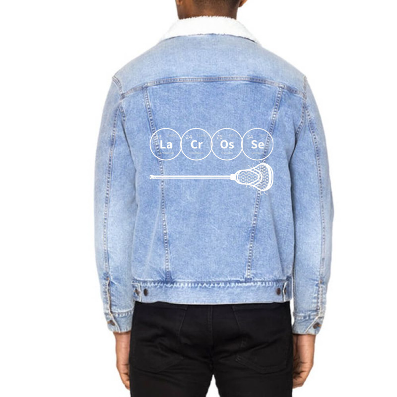 Lacrosse Periodic Table Of Elements Chemistry Gift Unisex Sherpa-lined Denim Jacket | Artistshot