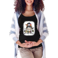 Spooky Dialysis Technician Messy Bun Women Funny H Maternity Scoop Neck T-shirt | Artistshot