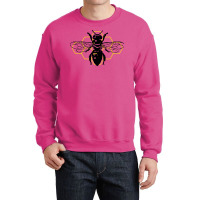 Geometric Worker Bee 80s Crewneck Sweatshirt | Artistshot