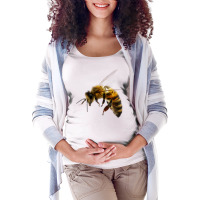 Bees Maternity Scoop Neck T-shirt | Artistshot