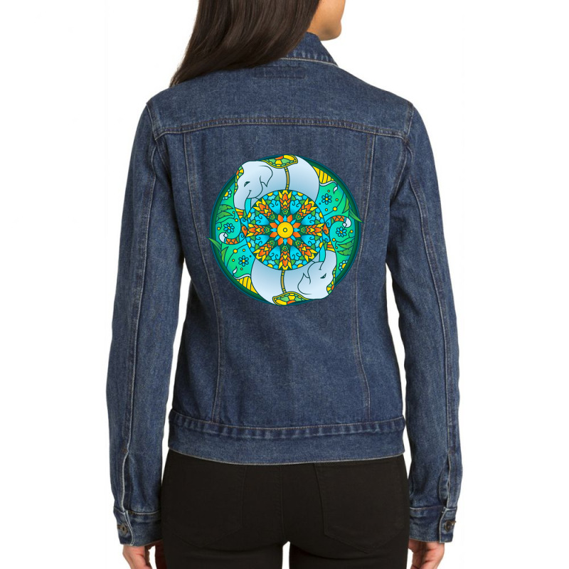 Hot Trend Elephant Mandala Ladies Denim Jacket by Duongthithanh75 | Artistshot