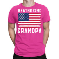 Beatboxing Grandpa American Flag July 4th Aestheti T-shirt | Artistshot