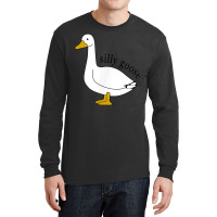 Silly Goose Funny Goose Meme Cute Goose Trendy Clo Long Sleeve Shirts | Artistshot