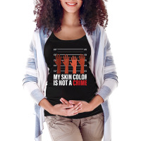 My Skin Color Is Not A Crime Black Empowerment Bla Maternity Scoop Neck T-shirt | Artistshot