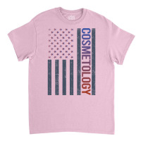 American Flag Cosmetology Cosmetoloist Girl Classic T-shirt | Artistshot