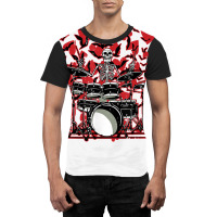 Skeleton Drummer Valentines Day Rock N Roll Drum M Graphic T-shirt | Artistshot