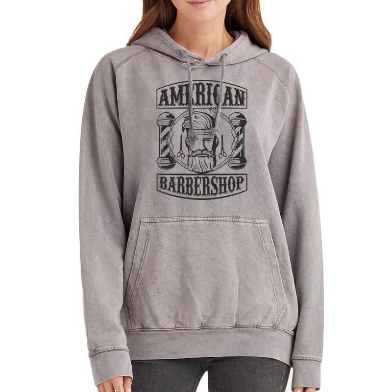 American Barbershop Vintage Hoodie | Artistshot