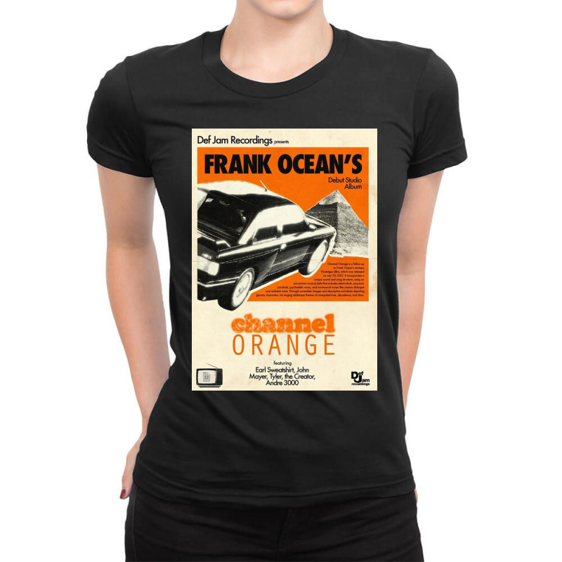 Channel Orange Car Oceans Ladies Fitted T-Shirt by borellijenn | Artistshot