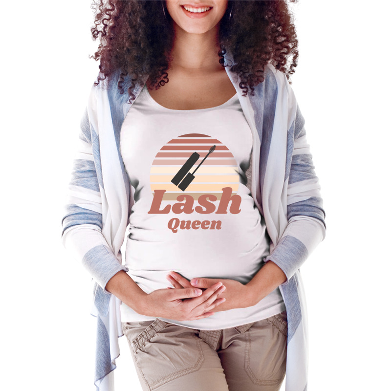 Gift Idea For Lash Artist Lash Boss Lash Tech Or L Maternity Scoop Neck T-shirt | Artistshot