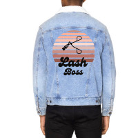 Gift Idea For Lash Artist Lash Boss Lash Tech Or L Unisex Sherpa-lined Denim Jacket | Artistshot