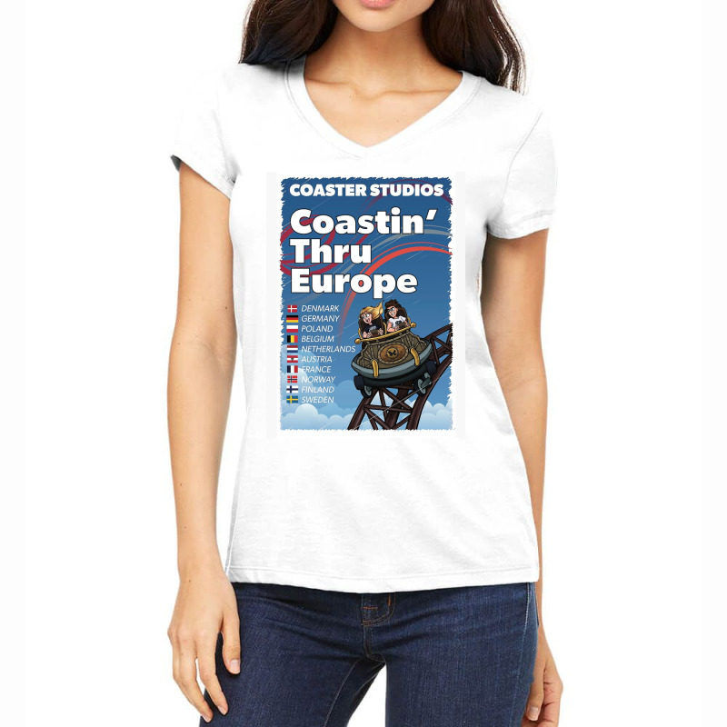 Coaster Studios Women's V-Neck T-Shirt by kamisalona | Artistshot