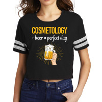 Beer Perfect Day Cosmetology Cosmetoloist Love Scorecard Crop Tee | Artistshot