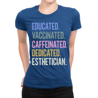 Esthetician Retro Vaccination Design Ladies Fitted T-shirt | Artistshot