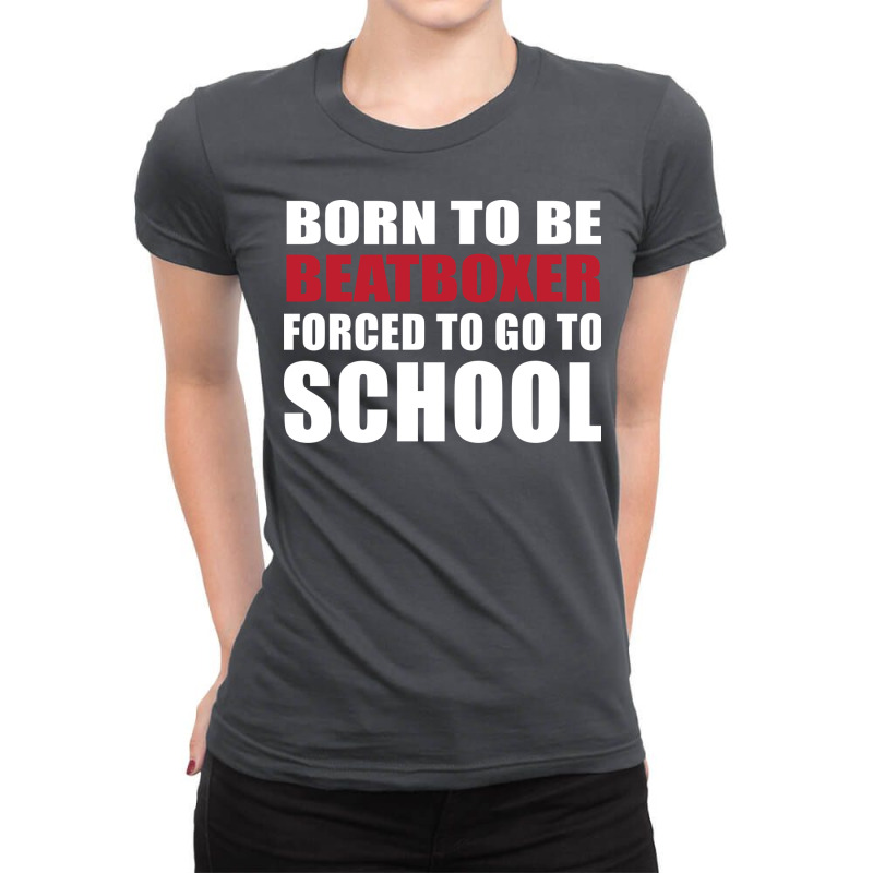 Born To Be Beatboxer 70s Ladies Fitted T-shirt | Artistshot