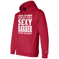 Funny Barber Men Dad Barbershop Hairdresser Hairst Champion Hoodie | Artistshot