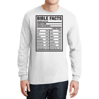 Bible Facts Cool Long Sleeve Shirts | Artistshot