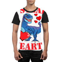 Valentines Day Dinosaur I Steal Hearts Tshirt Gift Graphic T-shirt | Artistshot