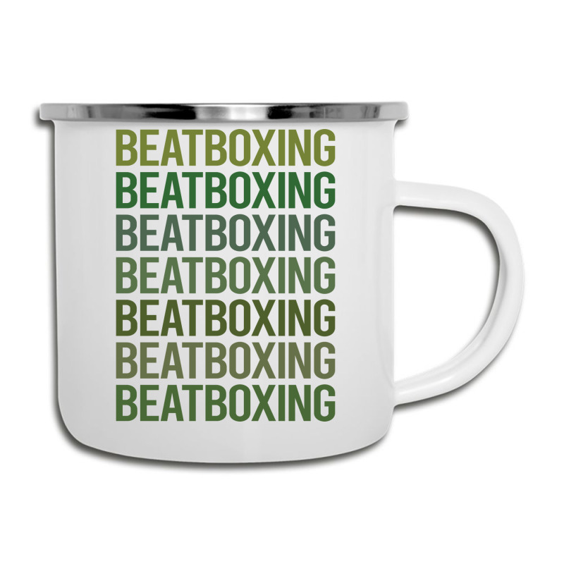 Green Text Beat Box Beatboxing Beatbox Trending Camper Cup | Artistshot