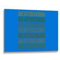 Green Text Beat Box Beatboxing Beatbox Trending Metal Print Horizontal | Artistshot