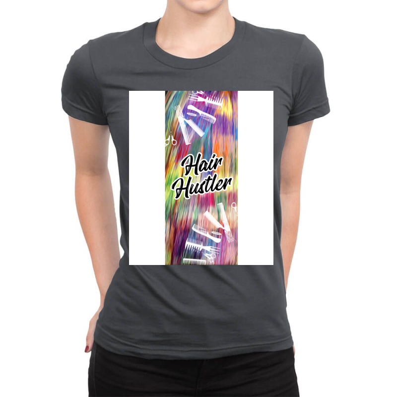 Hair Hustler Music Ladies Fitted T-shirt | Artistshot