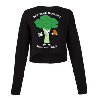 Eat Your Broccoli Read Leviticus Dark Cropped Sweater | Artistshot