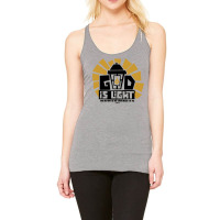 Bible Art God Is Light 70s Racerback Tank | Artistshot