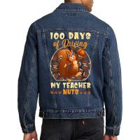 Cute 100 Days Of Driving My Teacher Nuts Teacher K Men Denim Jacket | Artistshot