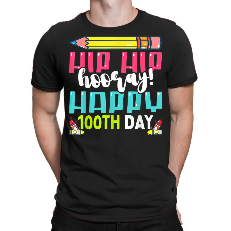 Happy 100th Day Of School Teachers Kids 100 Days T T-shirt | Artistshot