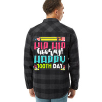 Happy 100th Day Of School Teachers Kids 100 Days T Flannel Shirt | Artistshot