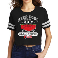 Beer Pong All Campus Champ 70s Scorecard Crop Tee | Artistshot